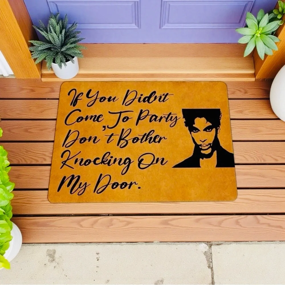 DOORMAT: “If You Didn’t Come To Party Don’t Bother Knocking On My Door“ NWOT